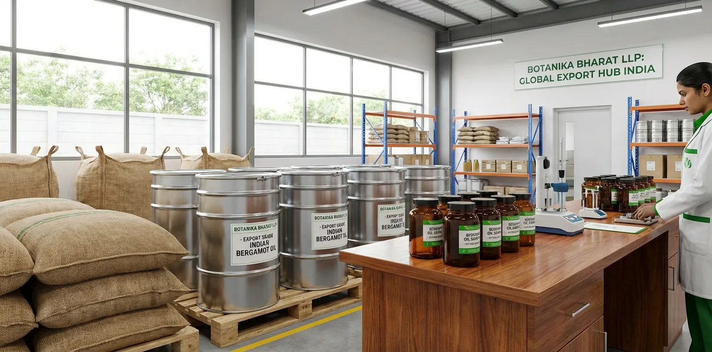 Bergomint oil – Botanika Bharat LLP, Indian bergomint oil exporter, essential oil bulk supplier FMCG HORECA, Rudrapur Uttarakhand.