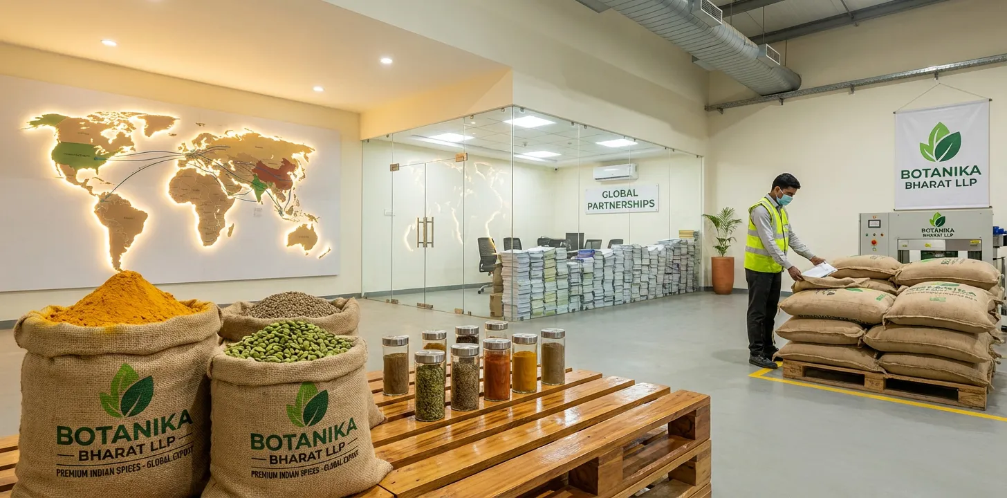 Our Mission – Botanika Bharat LLP, Indian spice exporter and agricultural products exporter, Rudrapur Uttarakhand. Premium spices, herbs, and agro commodities for global buyers.