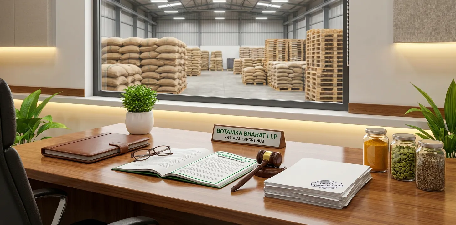 Our Terms and Conditions – Botanika Bharat LLP, Indian spice exporter and bulk spices supplier, Rudrapur Uttarakhand. Order terms, payment, and delivery.