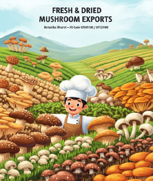 Fresh Mushroom Export India